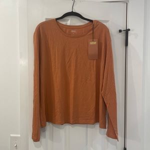 NWT Girlfriend Collective Cropped Long Sleeve Tee